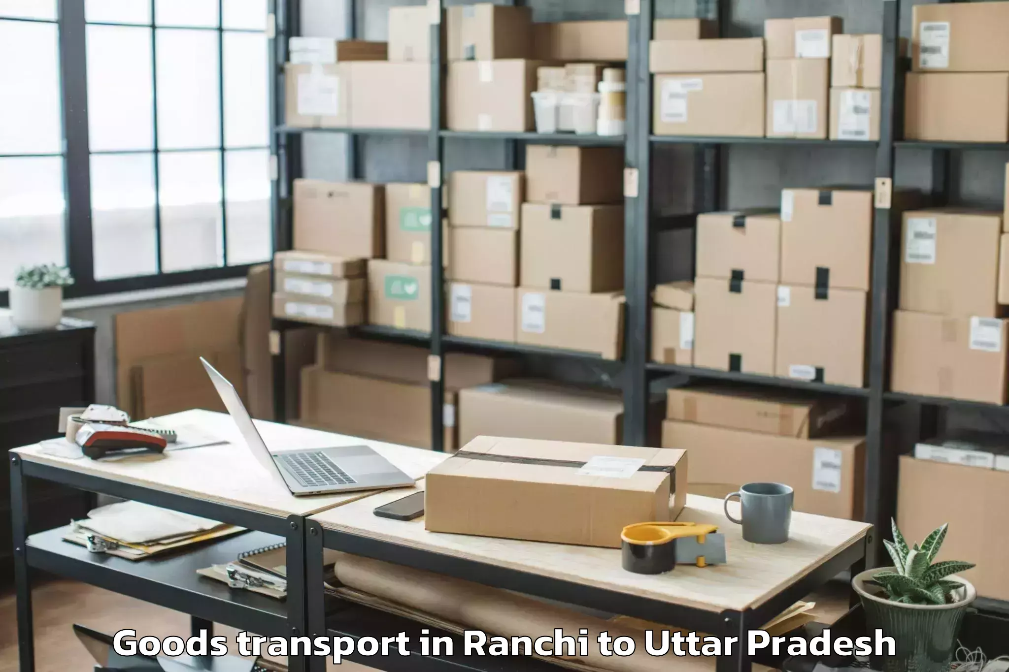 Top Ranchi to Maharishi University Lucknow Goods Transport Available